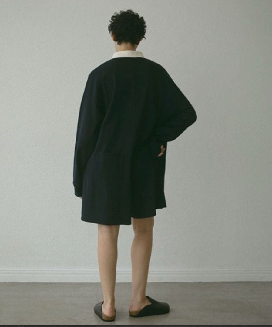 ETRE TOKYO 24AW ラガーシャツショートオールインワン ネイビー M
