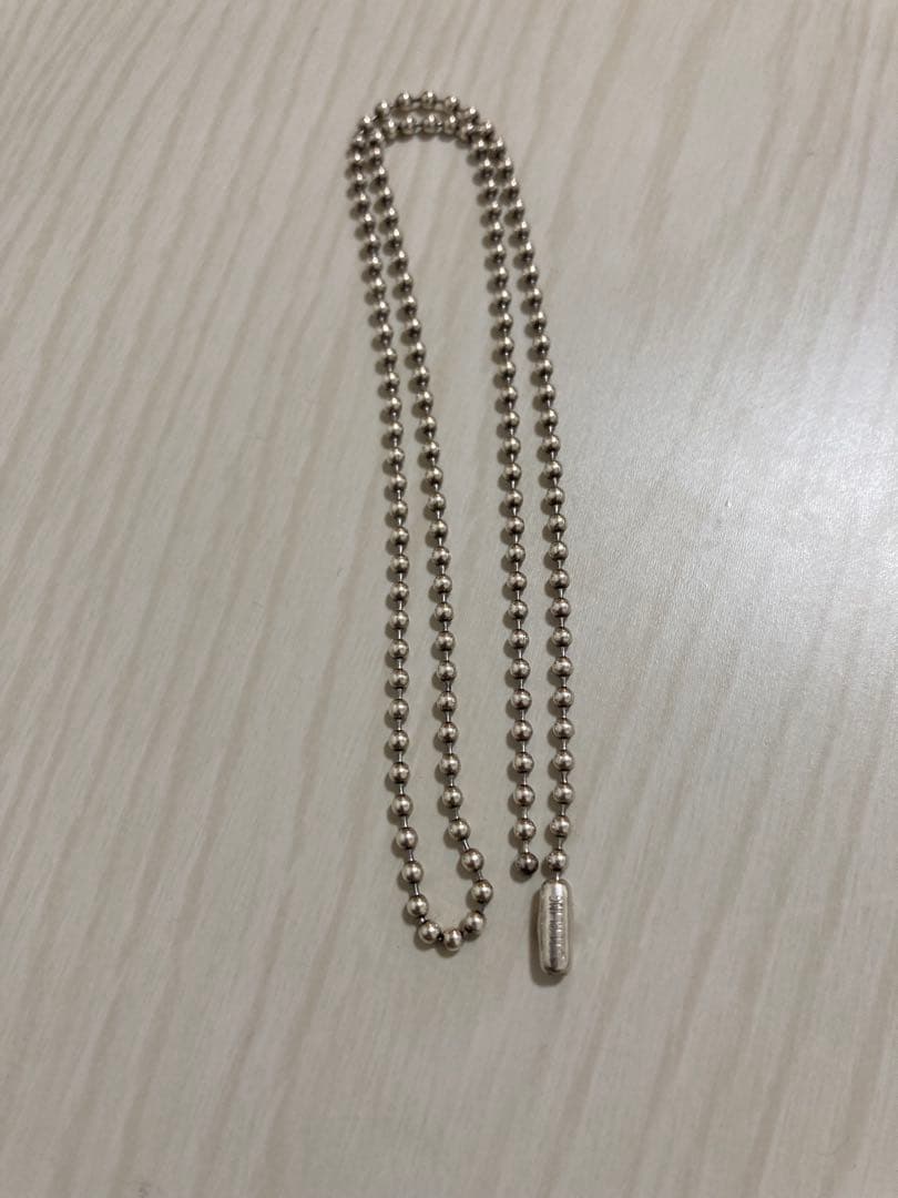 スターリングシルバー ボールチェーン ネックレス