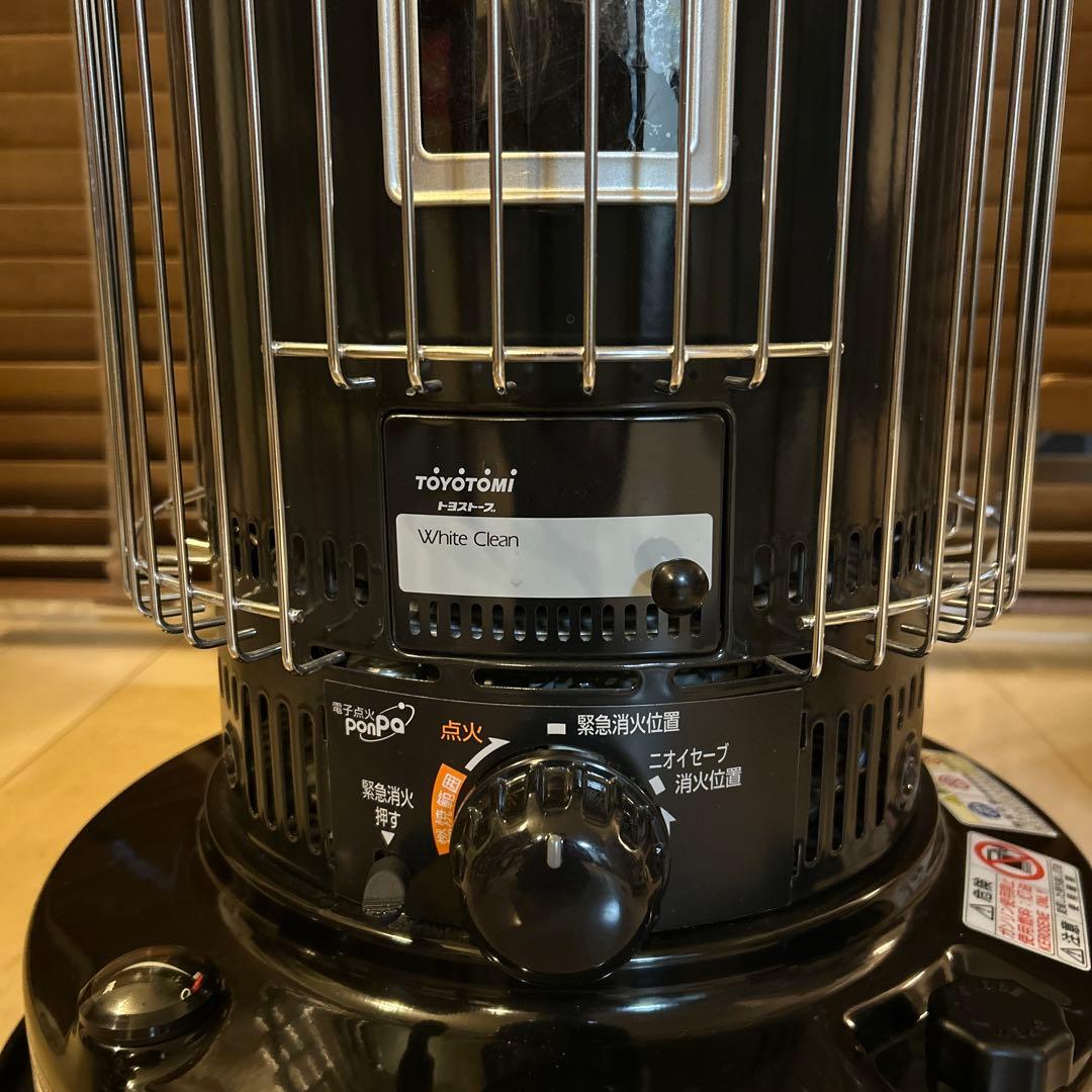 五徳付きトヨトミ ストーブ 黒KS-67H