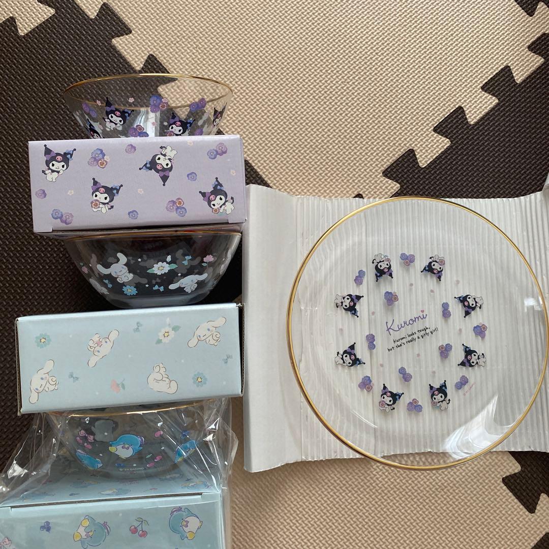 サンリオ クリアプレート ボウルセット クロミ シナモン サム