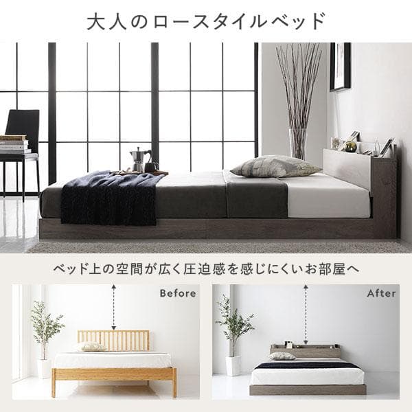 ベッド シングル ベッドフレームのみ ホワイト 宮付 すのこベッド