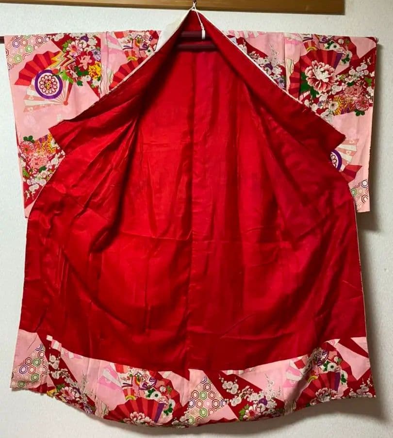 No.10アンティーク子供着物正絹七五三着丈120センチ裄丈56センチ