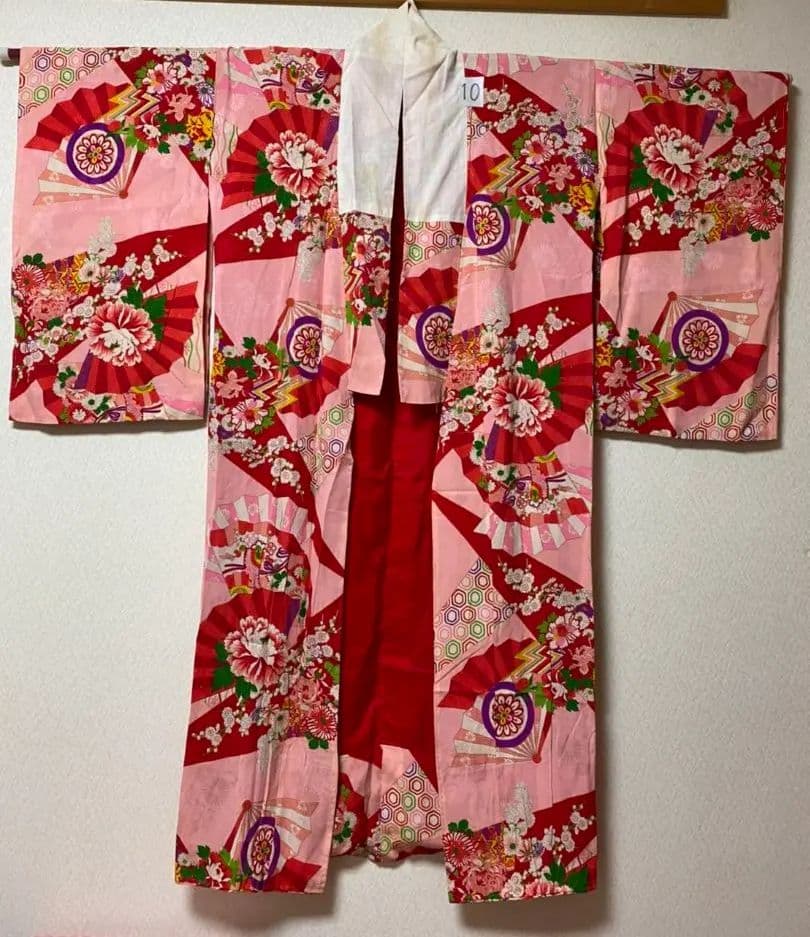 No.10アンティーク子供着物正絹七五三着丈120センチ裄丈56センチ