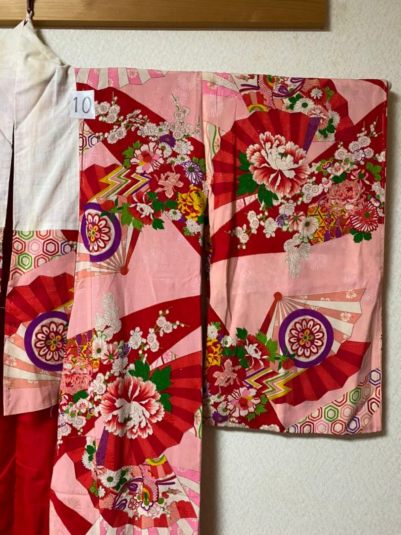 No.10アンティーク子供着物正絹七五三着丈120センチ裄丈56センチ