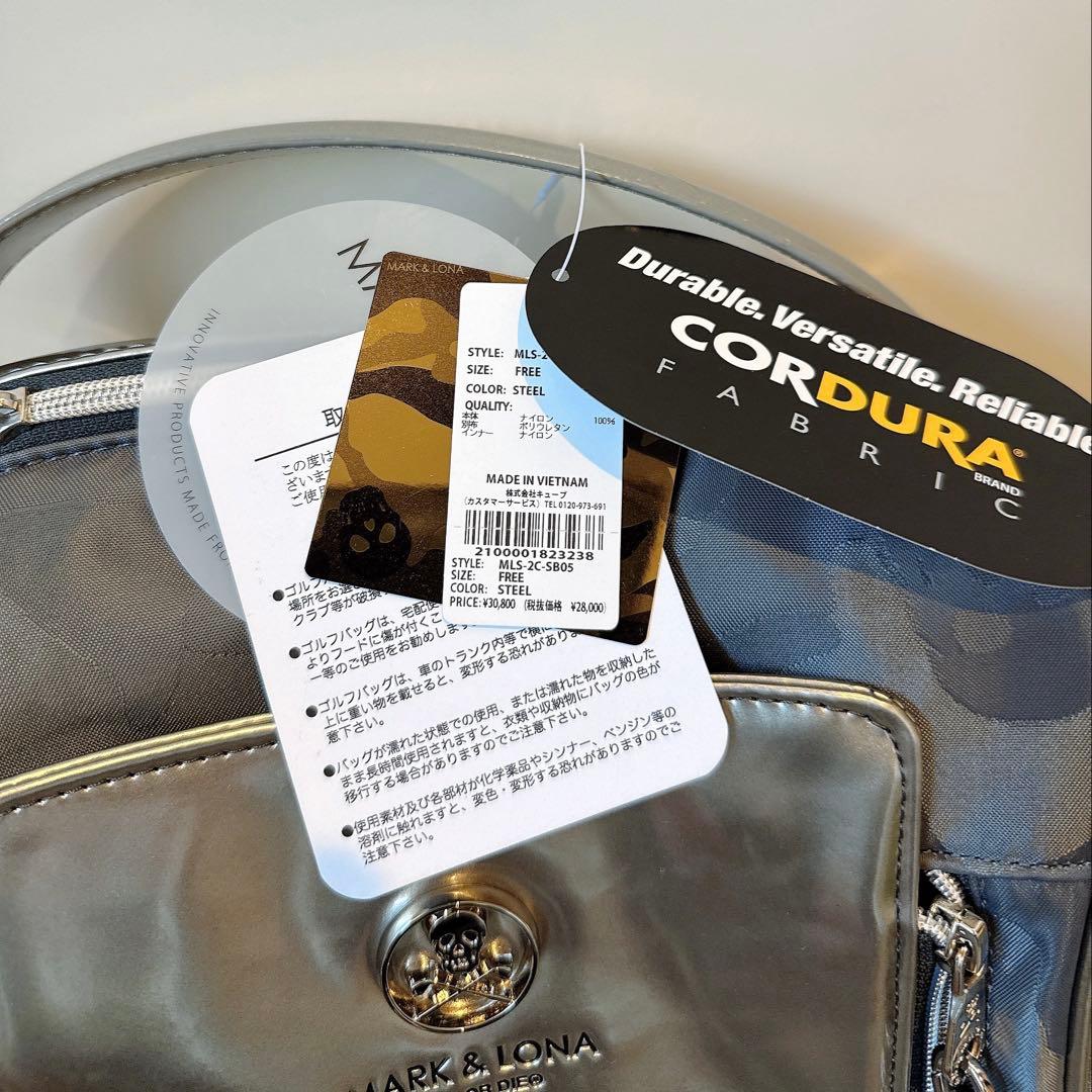新品 ★ MARK&LONA グレー シューズケース バッグ マーク&ロナ 靴