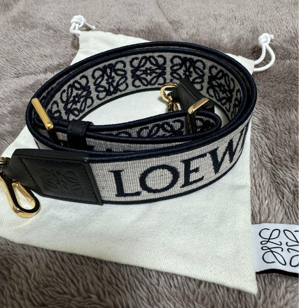 ロエベ　ショルダーストラップ　ネイビー