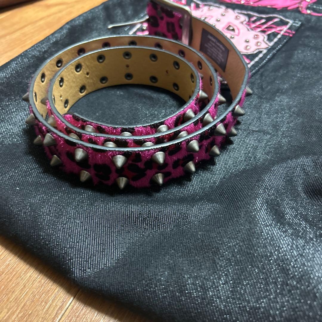 【JADED LONDON】Panther Studded Belt