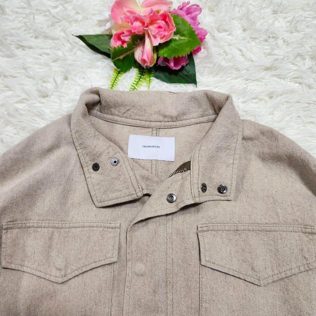 フレームワーク　綿麻キャンバスフィールドジャケット　ジップアップ　23年モデル