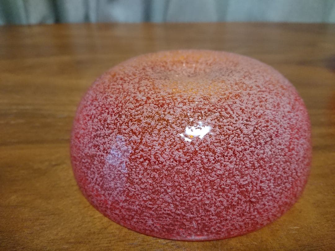 ✨新品未使用✨硝子工芸品 琉球ビードロ硝子 ボウル皿 ペアセット