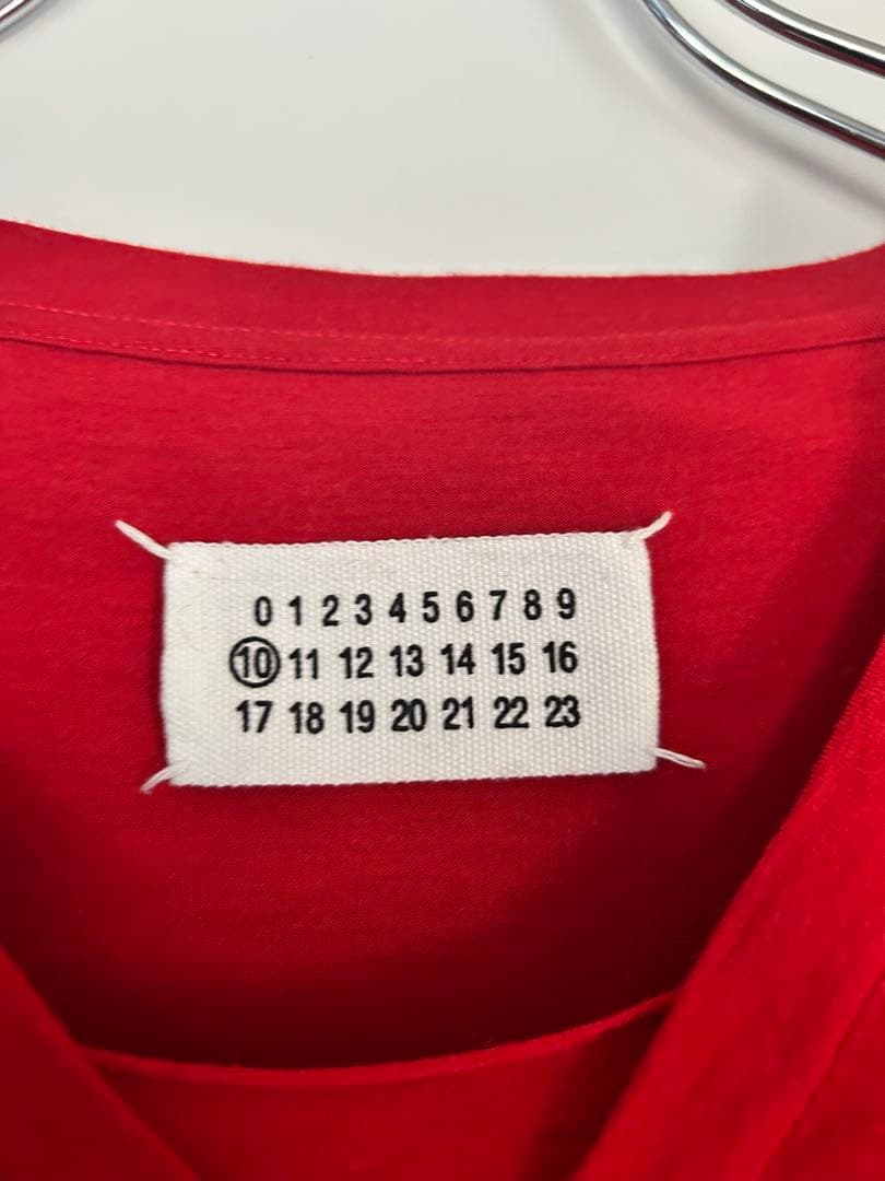 マルタンマルジェラ10 変形ネックロングTシャツ