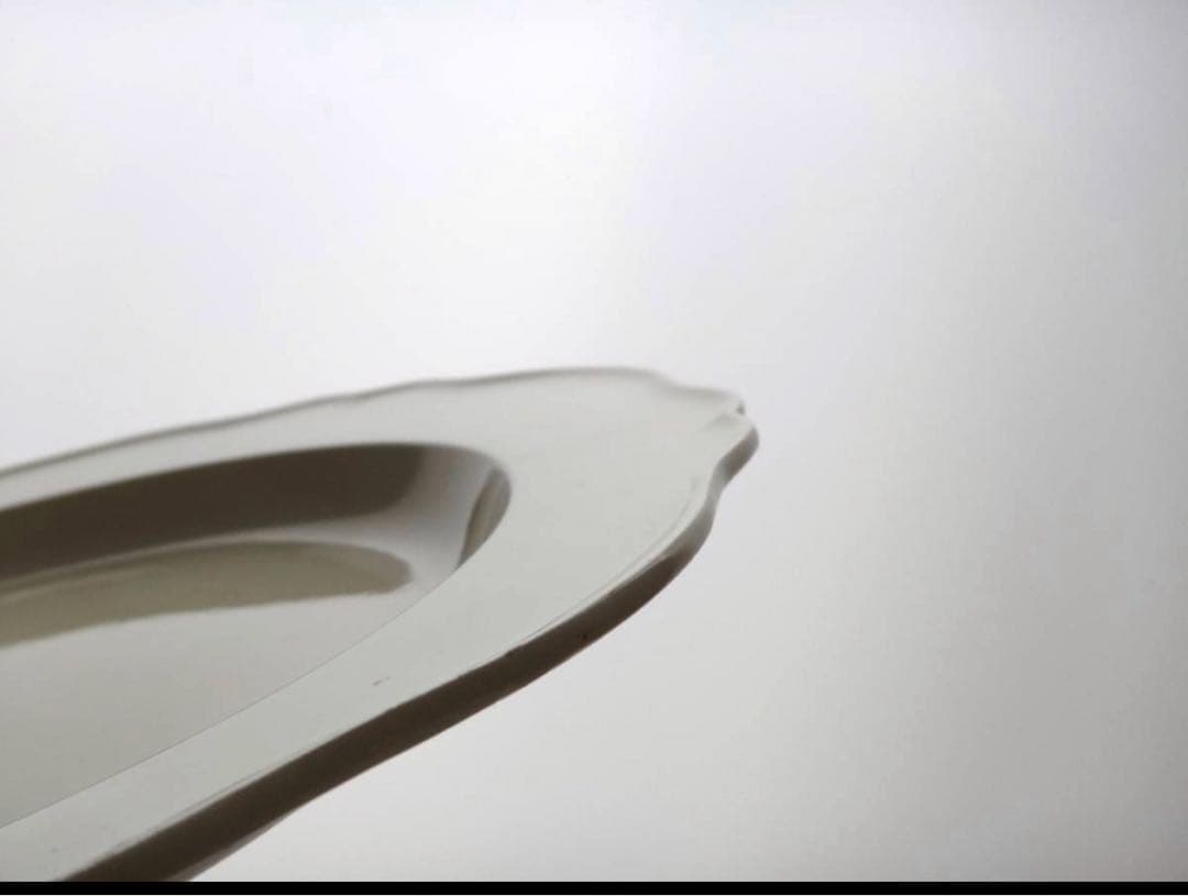 大きいサイズの初期ウェッジウッド　花リム皿 19世紀 ◆ アンティーク プレート