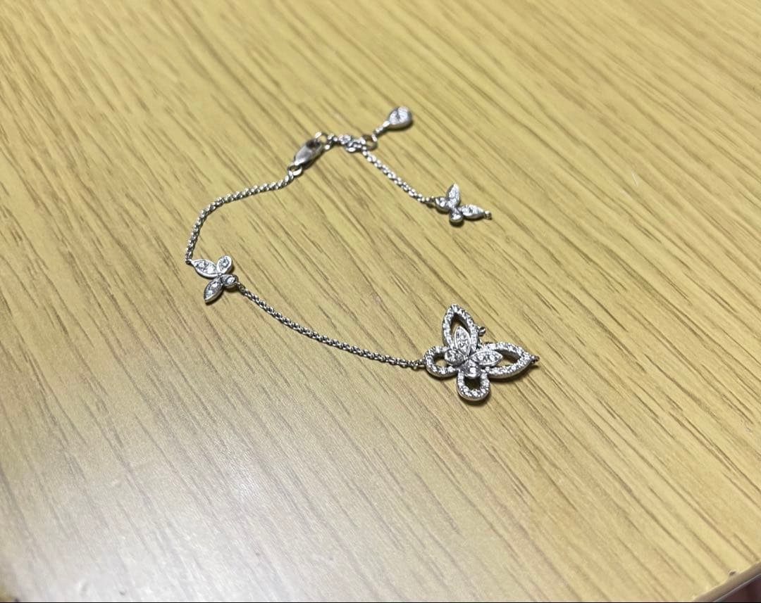 【訳アリ】 graff グラフ バタフライ シルエット ブレスレット