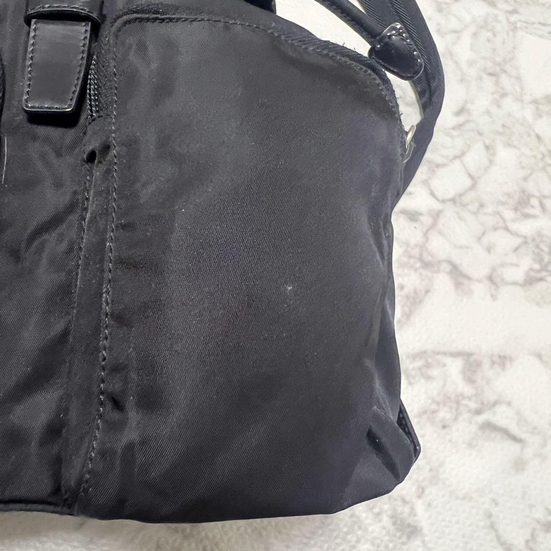美品✨PRADA プラダ リュック バックパック ナイロン 三角ロゴ ブラック