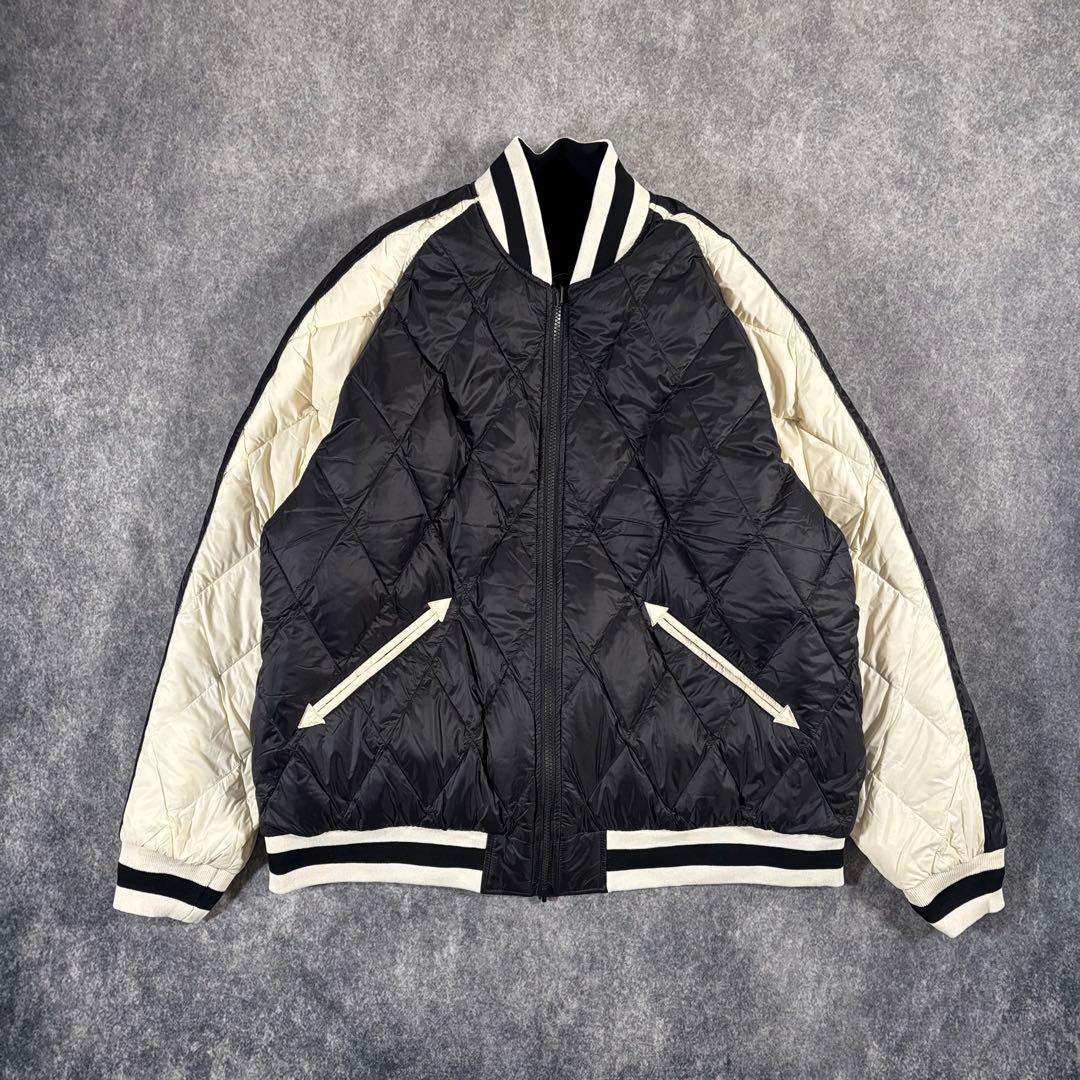 【新品】TAION スカジャン ベロア リバーシブル 虎 ダウンジャケット XL