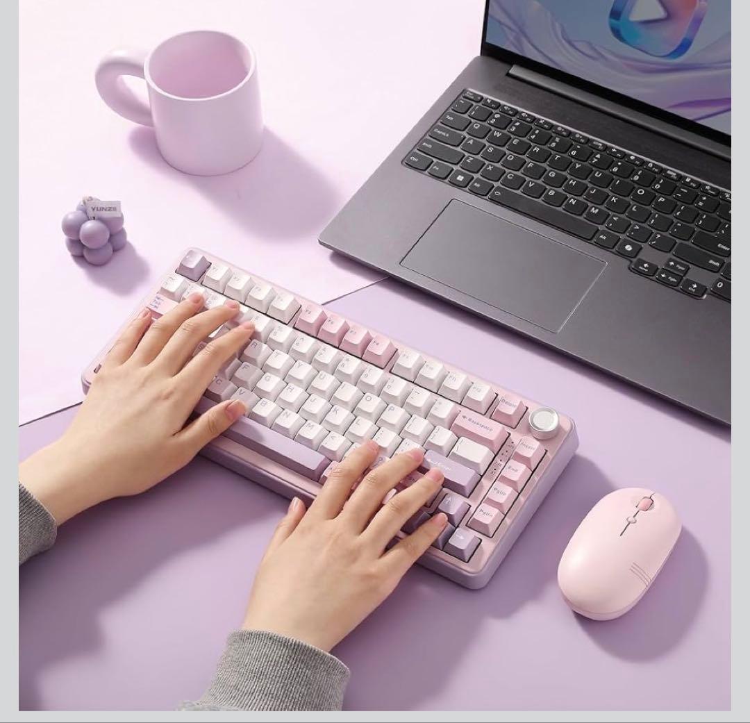 YUNZII B75 PRO RGB ゲーミングキーボード