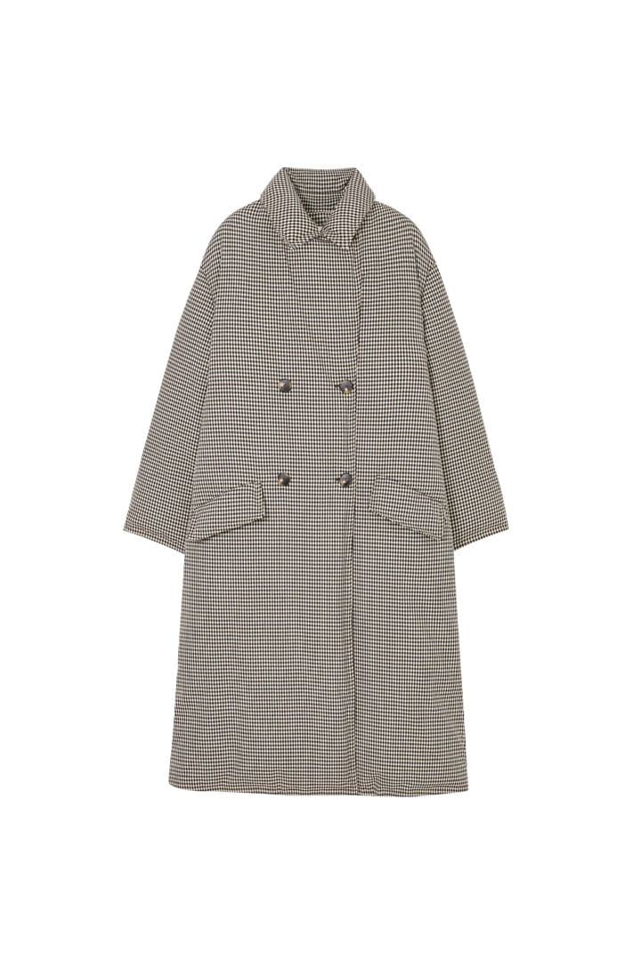 tageechita クラシカルチェックダウンコート