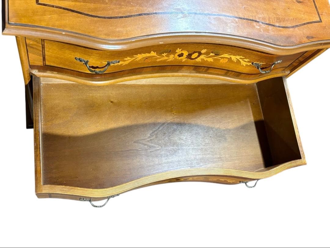 ■イタリア製　象嵌　猫脚　チェスト　タンス