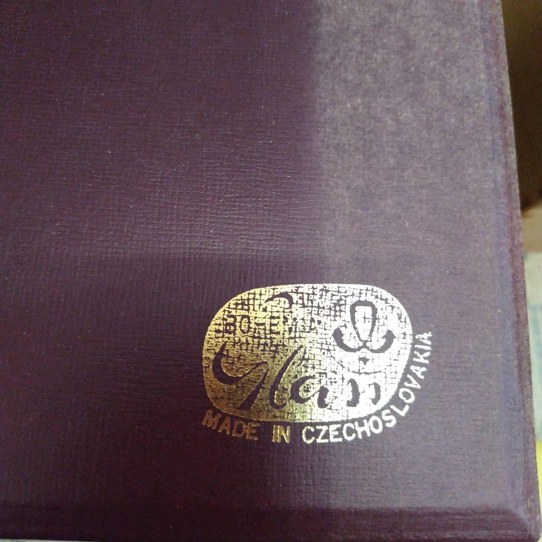 クリスタル花瓶、ボヘミアングラス、フラワーベース新品箱説明書付き