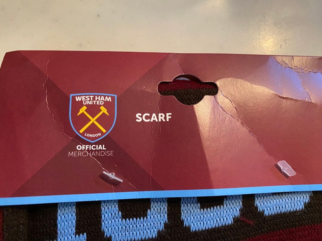 ウエストハム　サッカーマフラー　田中シェンWest Ham United YGM