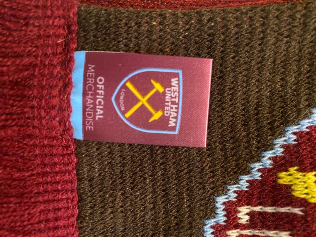 ウエストハム　サッカーマフラー　田中シェンWest Ham United YGM