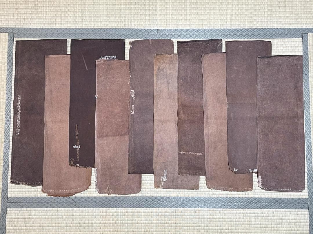 酒袋 10枚　柿渋染め　古布　014