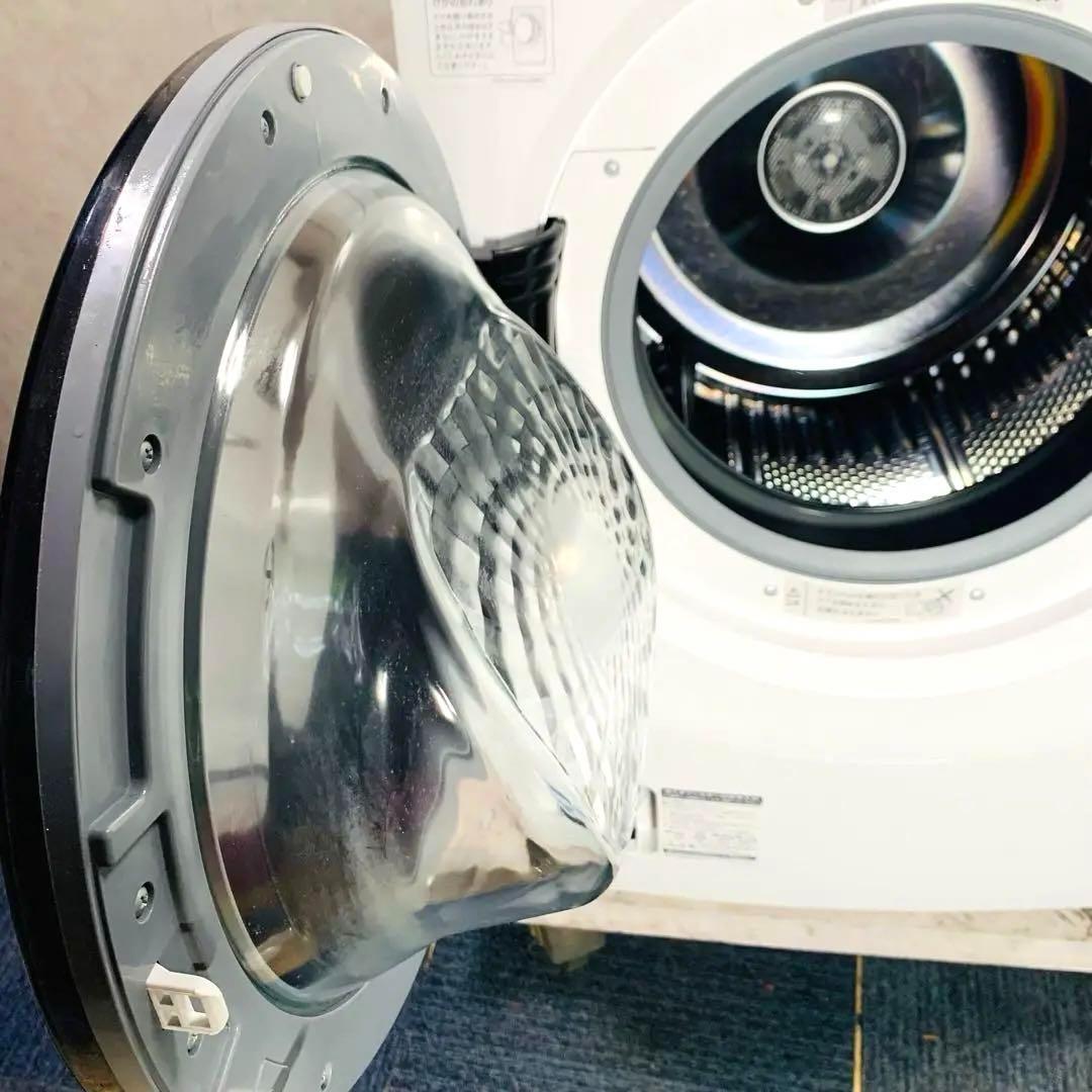 シャープ ドラム式洗濯機 ES-H10F-WL 左開き 21年製 10/6kg