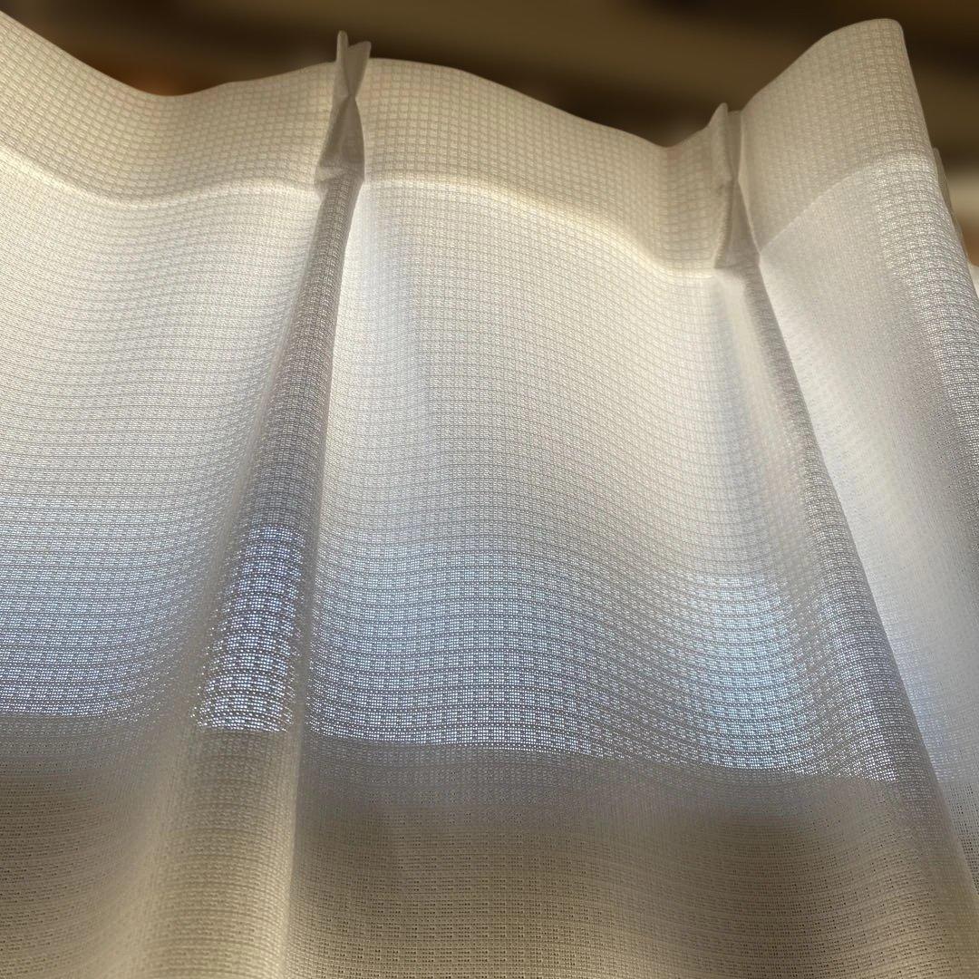 レースカーテン見えにくい UV 断熱 保温 4枚セット巾200×丈198㎝