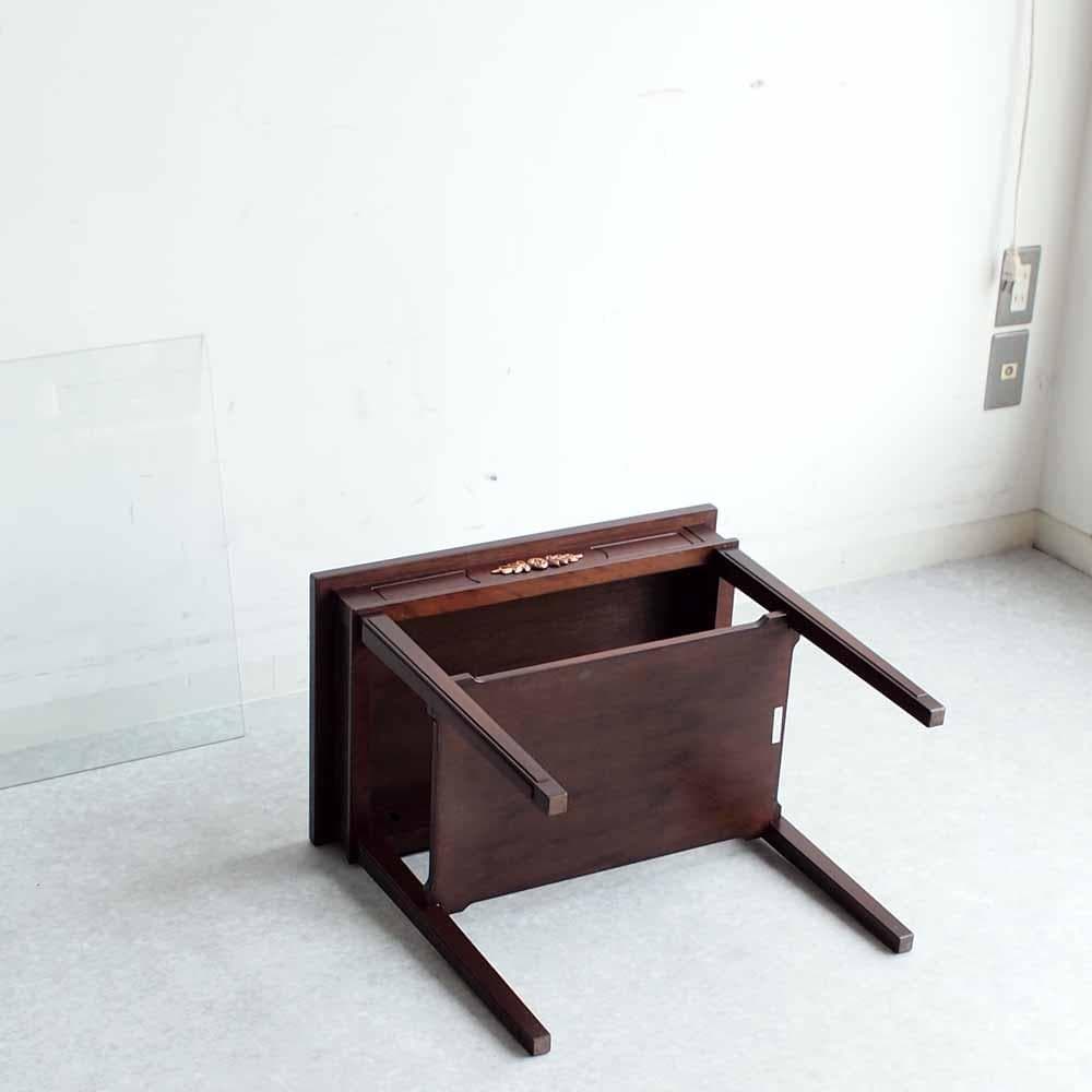 神戸欧風家具 メープル不二屋 マホガニー材 サイドテーブル ZR24470