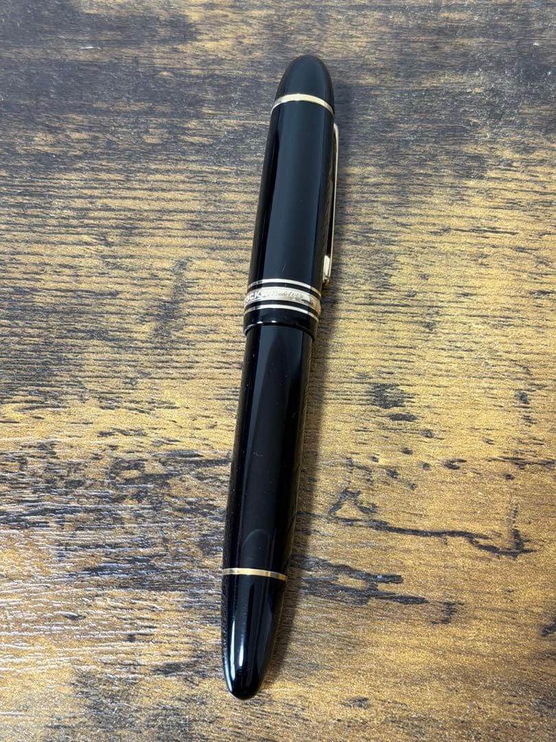 未使用に近い　149 14C 2段エボナイトペン芯　バイカラー　万年筆　F