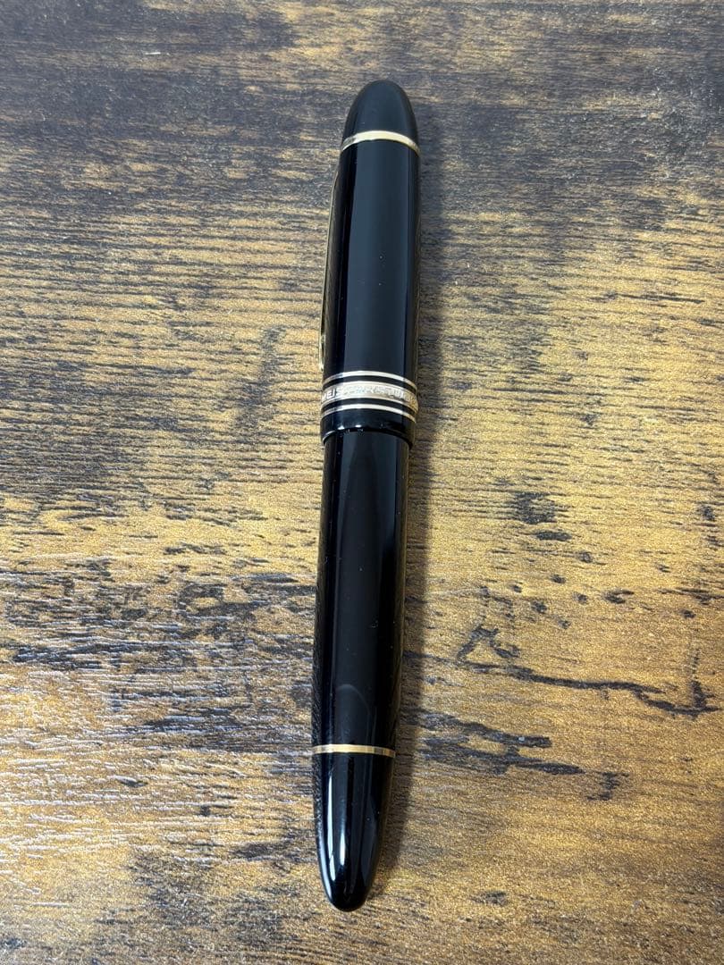 未使用に近い　149 14C 2段エボナイトペン芯　バイカラー　万年筆　F