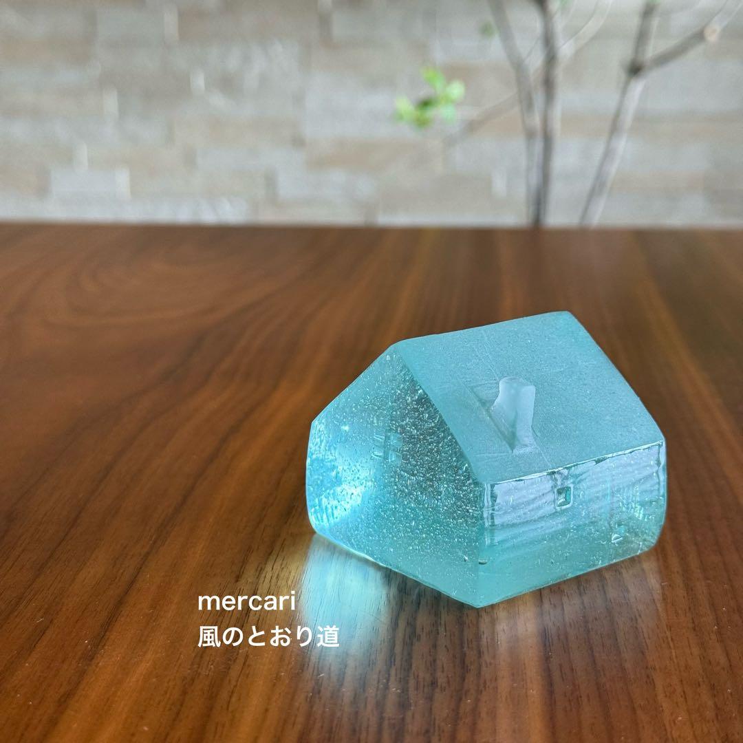 Studio Shine ガラス作家 安田ナオキ ガラスの家 置物 インテリア