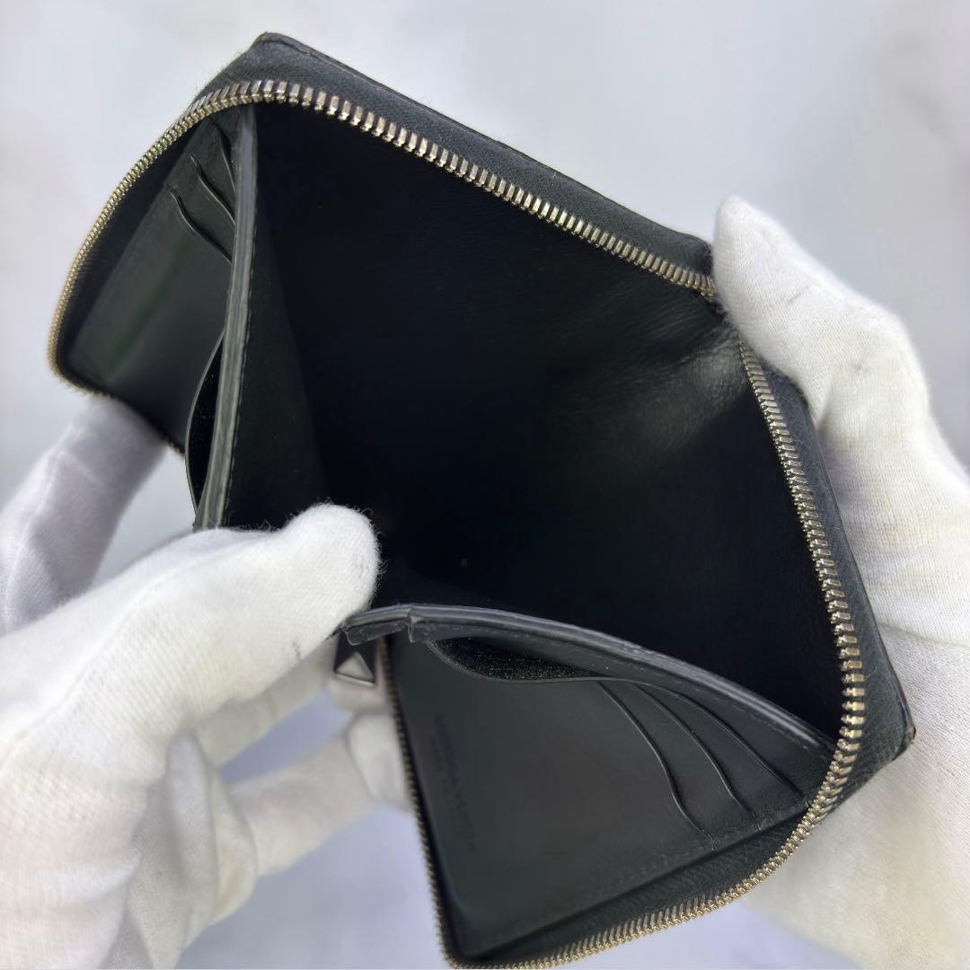 BOTTEGA VENETA 財布 2つ折り カセット 黒