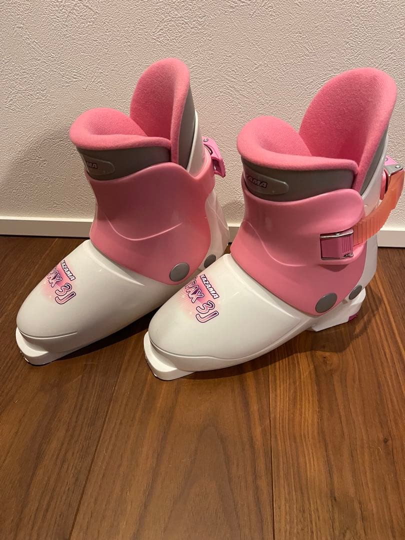 KAZAMA カザマ　SPAX キッズ スキー106㎝　ストック　ブーツ　セット