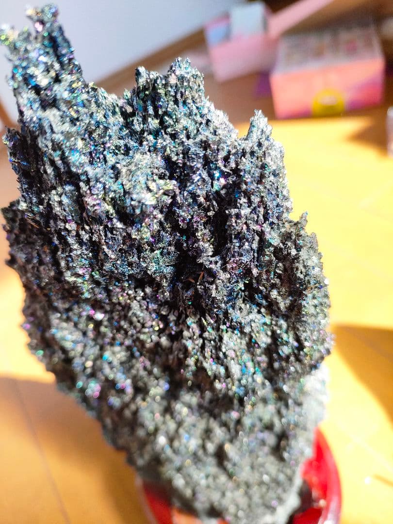 天然石 インテリア置物 木製台座付き