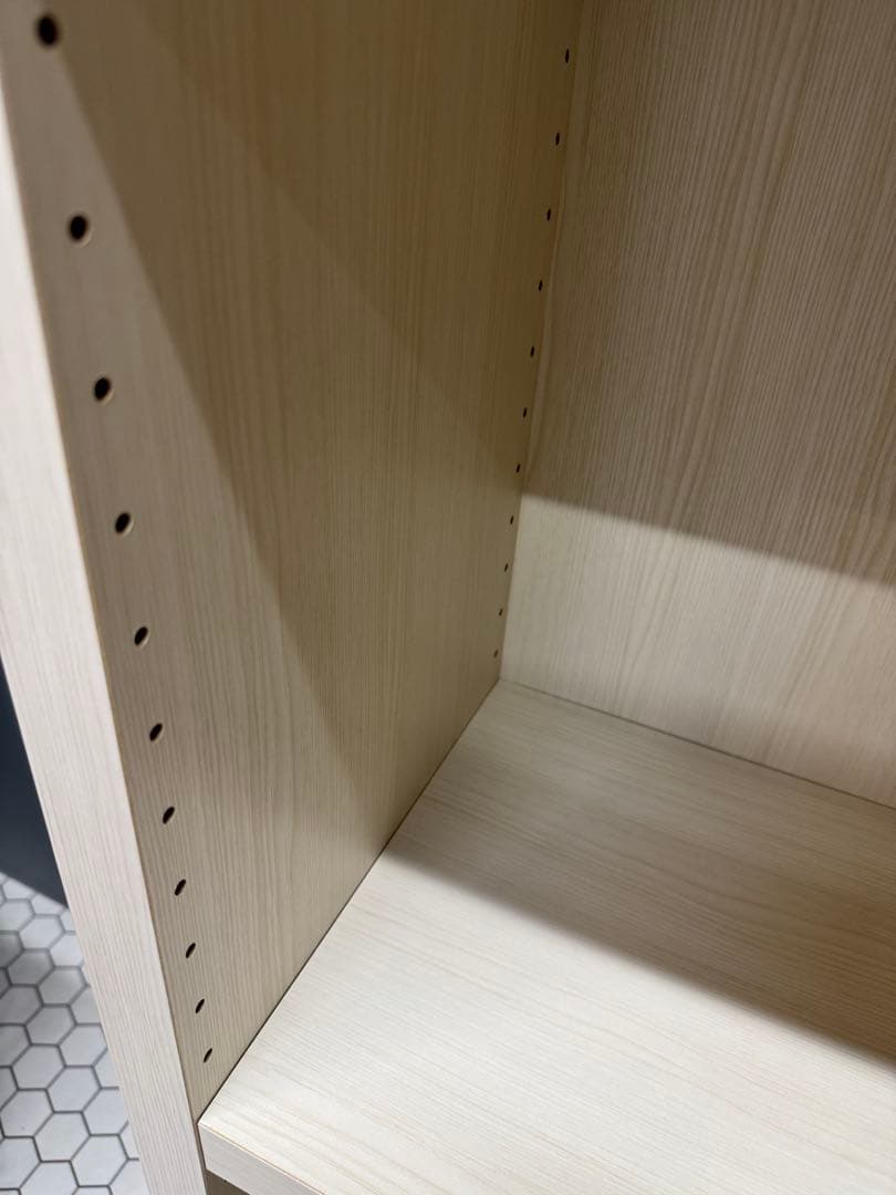 【美品】書棚　ホワイト　収納、本棚