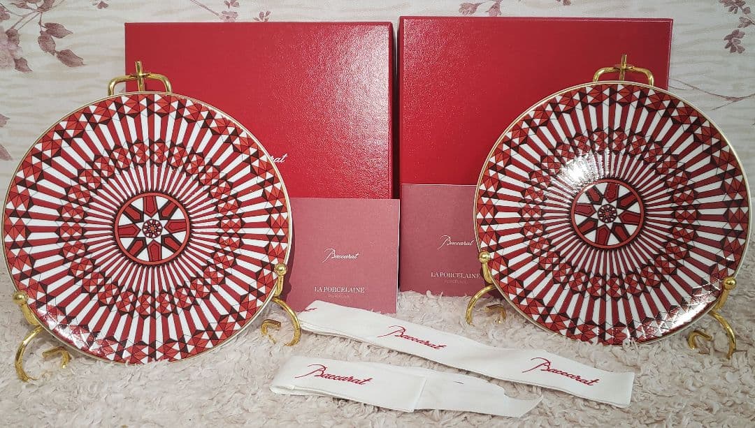 【未使用】バカラ Baccarat アルカディア 16cmソーサー 2枚セット
