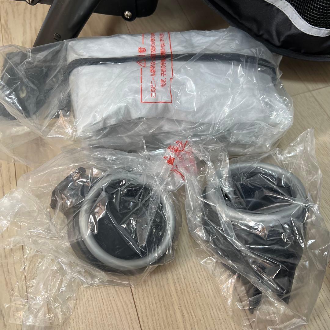 超極美品　二人乗りベビーカー カトージ 二人でゴーDX デニム 新生児から