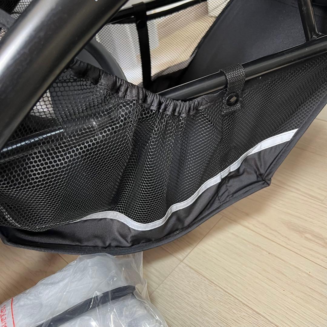 超極美品　二人乗りベビーカー カトージ 二人でゴーDX デニム 新生児から