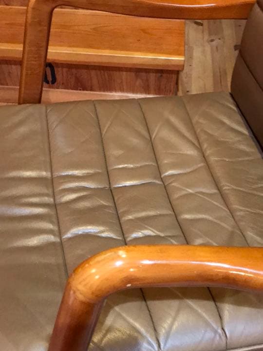 カリモク 本革デスクチェア回転 karimokuアンティーク　1脚ヴィンテージ