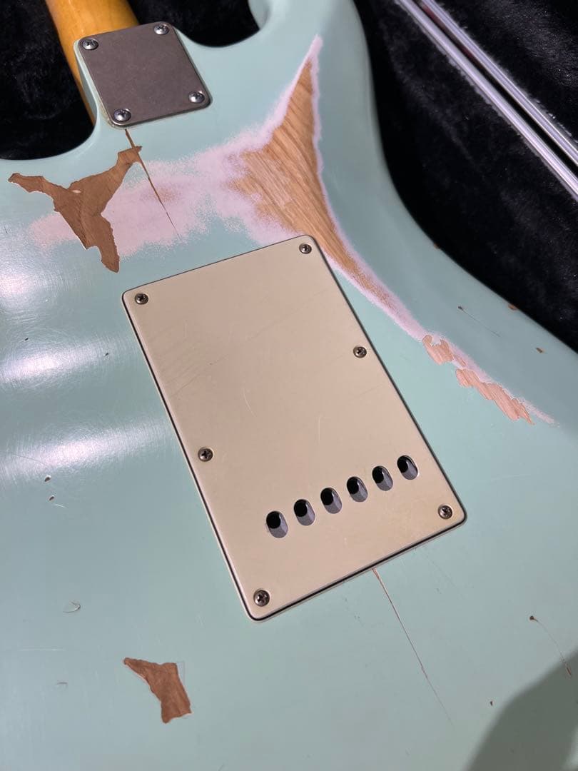 ギター nash guitars S63 Ash aging surf green