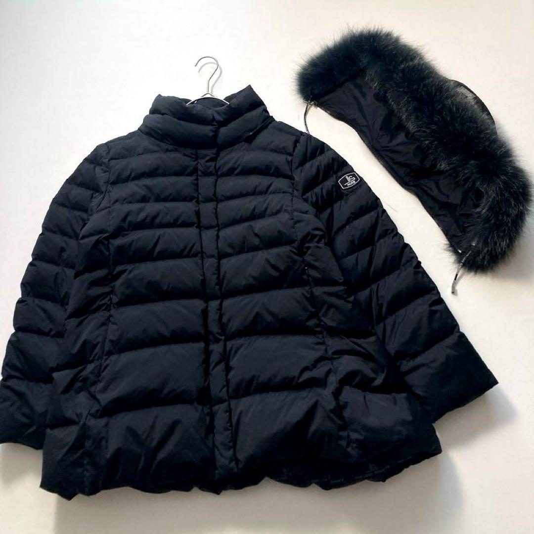 【うにのママ】ジャンルイシェレル　ダウンジャケット フォックスファー