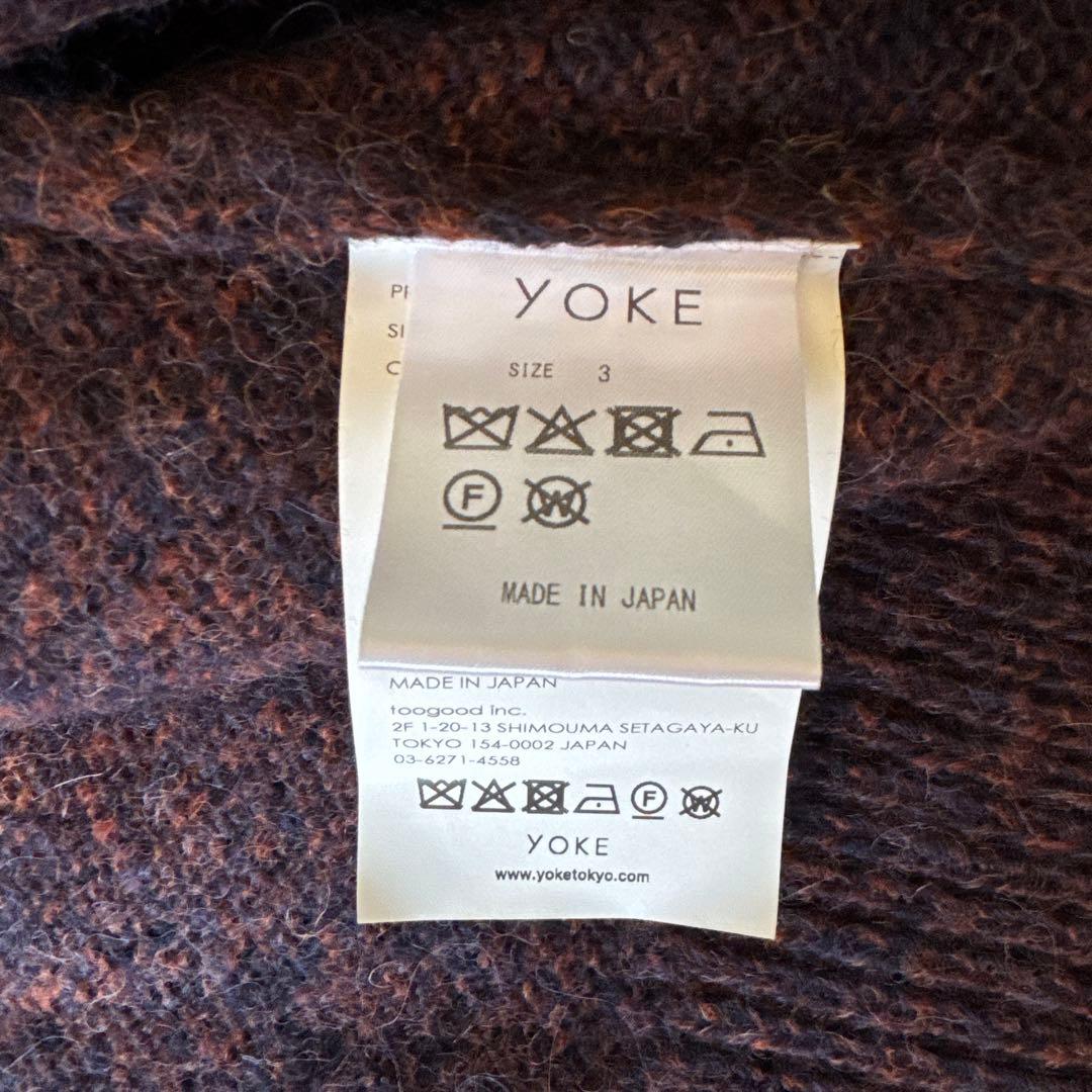 トップス YOKE 3color Mix Baby Alpaca Cardigan