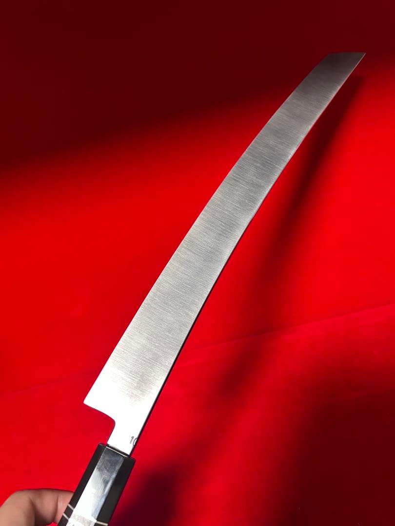 01519 包丁　新製品　先丸　マグロ包丁　VG10 日本製　切味抜群　未使用