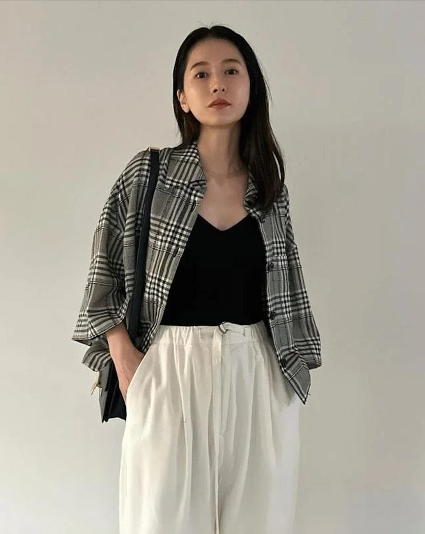 【CLANE/クラネ】LOOP LINE CHECK SHORT SHIRT