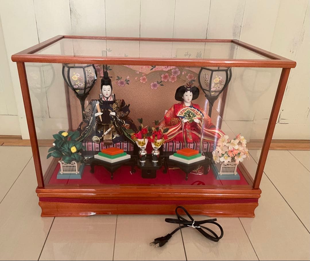 ★美品★ 極上特選 三月雛人形　ひな人形　雛人形 二人　吉徳監修　ガラスケース入