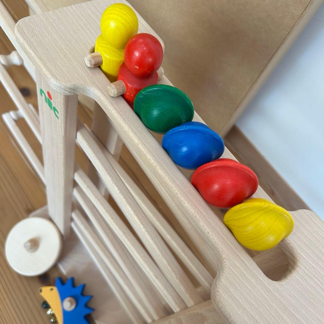 【美品】nic社　ドイツ木製スロープトイ