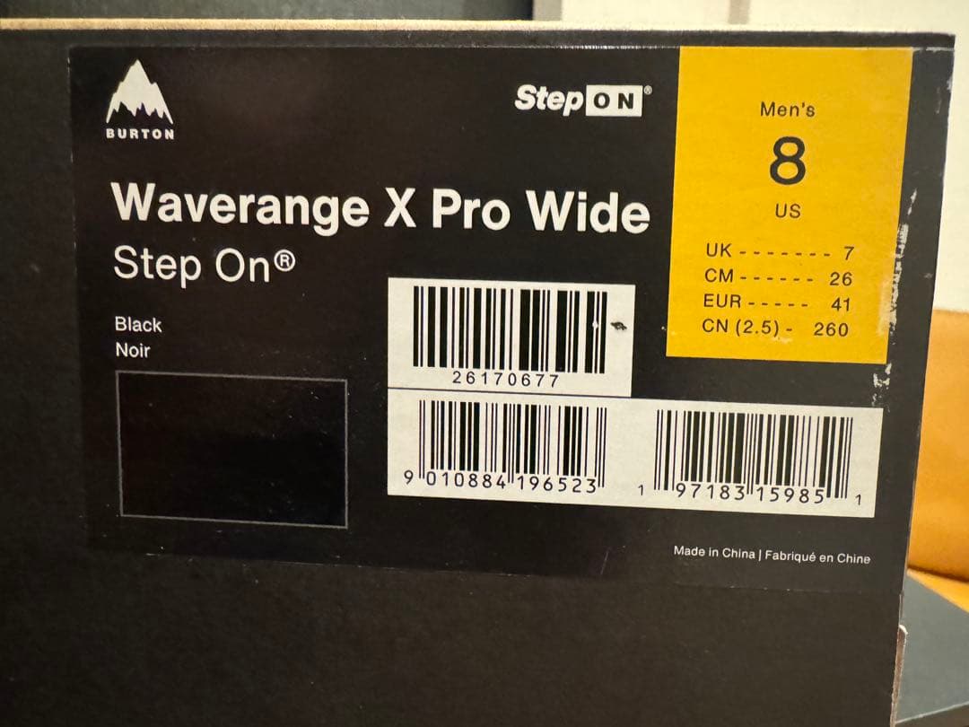 値下げしました！Burton Waverange X Pro Wide 8 US