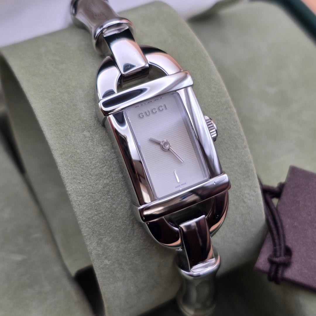 美品 GUCCI グッチ 腕時計 6800Ｌ バンブーモチーフ