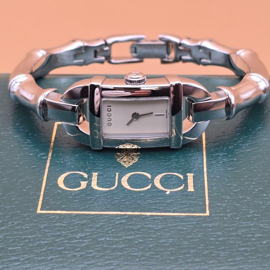 美品 GUCCI グッチ 腕時計 6800Ｌ バンブーモチーフ