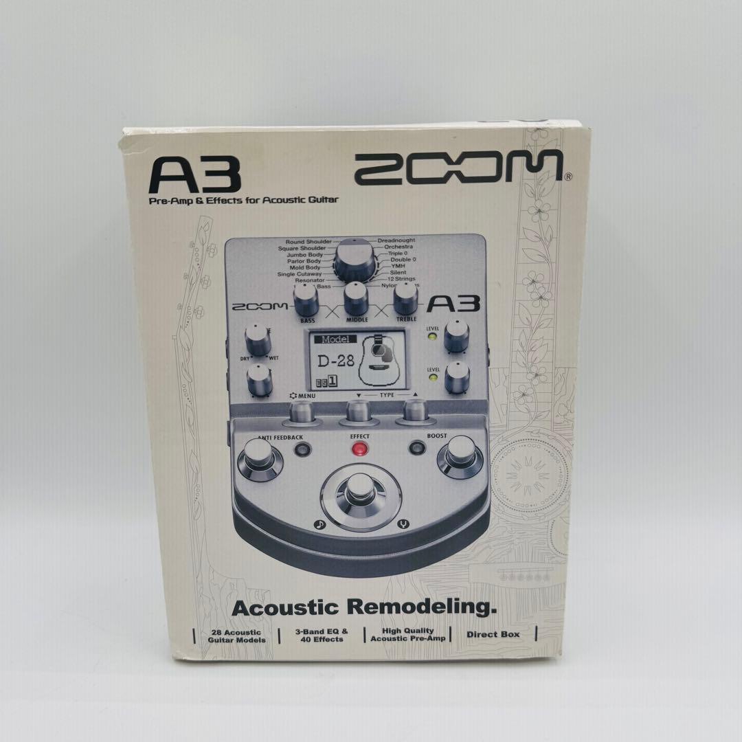 【美品】Zoom A3 ギターエフェクター アコースティック マルチエフェクター